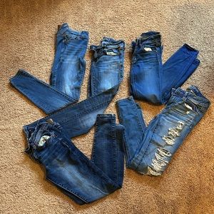 Lot of 5 Pairs of Jegging Jeans